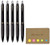 Uni-ball Signo 307 Retractable Gel Ink Pen, Extra Fine Point 0.5mm, Black Ink, 5-Pack, Sticky notes Value Set