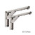 Powstro Folding Shelf Brackets 8, Heavy Duty Stainless Steel Collapsible Shelf Bracket for Table Work Bench, Space Saving DIY Bracket, Pack of 2