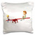 3D Rose Two Cartoon Boys On A See Saw Pillow Cases 16" x 16"
