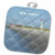 3D Rose Cape May New Jersey with Lighthouse N Beach Pot Holder 8" x 8"