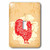 3dRose LSP_235981_1 A A Red Art Nouveau Chicken Single Toggle Switch