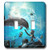 3dRose lsp_239731_2 Underwater world mermaid playing with dolphin - Double Toggle Switch