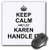 3dRose Keep Calm and Let Karen Handle it, Funny Personal Name, Mouse Pad, 8" by 8" (mp_233347_1)
