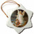 3dRose orn_4668_1 Guardian Angel Porcelain Snowflake Ornament, 3-Inch