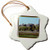 3dRose orn_55326_1 Charleston SC Waterfront Snowflake Decorative Hanging Ornament, Porcelain, 3-Inch