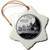 3dRose ORN_55346_1 State Quarter of Virginia PD-US-Snowflake Ornament, Porcelain, 3-Inch