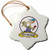 3dRose ORN_103449_1 Funny Worlds Greatest Plumber II Occupation Job Cartoon-Snowflake Ornament, Porcelain, 3-Inch
