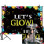 Allenjoy 7x5ft Glow Neon Party Backdrop Let's Glow Splatter Photography Background Graffiti Spray Paint Disco Retro Dance in The Dark Night Photo Banner Decorations Photobooth