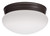 Lithonia Lighting 10976 BZ M2 Mushroom Flush Mount Ceiling Light, Bronze