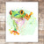 Frog Wall Art Print - Unframed - 8x10 | Watercolor Tree Frog
