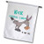 3dRose fl_115588_1 Kick Cervical Cancer in The Ass Awareness Ribbon Cause Design Garden Flag, 12 by 18-Inch