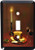 3dRose LLC lsp_11690_1 This 3D Artwork Features Aged Cheese And Fine Wine Bathed In Soft Candlelight Single Toggle Switch
