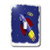 3dRose LLC lsp_22366_1 Cartoon USA Rocket Ship Headed into Space, Single Toggle Switch