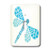 3dRose lsp_25376_1 Blue Pointillism Dragonfly Toggle Switch Multi-Color