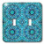 3dRose lsp_11608_2 Blue Abstract Digital Art Double Toggle Switch
