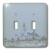 3dRose LLC lsp_12284_2 Old Church On A Snowy Hill Double Toggle Switch