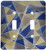 3dRose lsp_29122_2 Blue Beige Retro Geometric Double Toggle Switch