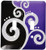 3dRose lsp_35713_2 Chic Swirls And Dots Purple Double toggle switch
