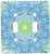 3dRose lsp_39477_2"Blue Red Yellow Pinwheels Kaleidoscope Pattern" Double Toggle Switch