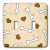3dRose lsp_40949_2 Cute Brown Dog Bone Print Double Toggle Switch