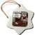 3dRose orn_23200_1 Out Damned Spot Humor Shakespeare Cartoon Porcelain Snowflake Ornament, 3-Inch