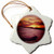 3dRose orn_46460_1 Sunset in Cape May-Snowflake Ornament, Porcelain, 3-Inch