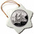 3dRose orn_55381_1 State Quarter of California PD-US Snowflake Porcelain Ornament, 3-Inch