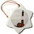 3dRose ORN_112587_1 Fire Island Lighthouse-Snowflake Ornament, Porcelain, 3-Inch