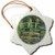 3dRose orn_126630_1 Water Lilies and Japanese Bridge by Claude Monet 1899 Snowflake Porcelain Ornament, 3-Inch