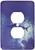 3dRose lsp_12305_6 Shark in The Ocean 2 Plug Outlet Cover