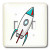 3dRose lsp_16472_2 Blue Rocket Toggle Switch
