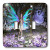 3dRose lsp_22527_2 Delighted A Fairy with Flowers Double Toggle Switch