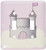 3dRose lsp_24631_2 Pink and Grey Princess Castle in the Clouds Toggle Switch,