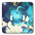3dRose lsp_27130_2 Hibiscus Painted Blue Double Toggle Switch
