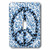 3dRose LSP_50560_1"Blue Peace Sign Bubbles-Inspirational and Fun Art-Single Toggle Switch