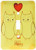 3dRose lsp_52791_1 Be Happy Yellow Owls Birds Fun Art Single Toggle Switch
