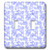 3dRose LLC lsp_53531_2 Double Lavender Elephants, Animals, Whimsical Art for Children, Double Toggle Switch