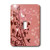 3dRose lsp_78451_1 On Cherry Blossoms With A Hummingbird And Butterflies Single Toggle Switch Red