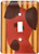 3dRose LSP_79155_1 Cute Red Dog Single Toggle Switch