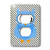 3dRose LLC lsp_100448_6 Big Blue Owl For Kids 2 Plug Outlet Cover