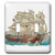 3dRose lsp_104609_2"Vintage Antique Pirate Style Ship Nautical Illustration" Double Toggle Switch Multicolor