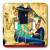 3dRose  lsp_119558_2 Egyptian Ladies On Papyrus Paper Double Toggle Switch
