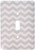3dRose LLC 3dRose LLC lsp_120234_1 Gray and White Chevron Zig Zag Pattern - Modern Contemporary grey zigzag stripes - silver zig zags - Single Toggle Switch