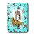 3dRose LLC lsp_123191_1 Cute Pirate Ship On Turquoise Skulls Single Toggle Switch