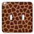 3dRose lsp_128485_2 Giraffe Animal Print Double Toggle Switch