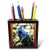 3dRose ph_25288_1 Peacock Proud-Tile Pen Holder, 5-Inch