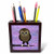 3dRose ph_57121_1 Baby Owls First Adventure Purple Tile Pen Holder, 5-Inch