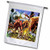 3dRose fl_4102_1 Dinosaurs Garden Flag, 12 by 18-Inch