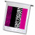 3dRose fl_35436_1 Pink/Black/White Animal Print Leopard and Zebra Garden Flag, 12 by 18-Inch