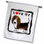 3dRose fl_35539_1 I Love My Basset Hound Red Heart Garden Flag, 12 by 18-Inch